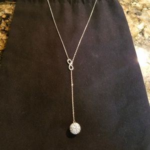 Drop Necklace with Crystal Ball
